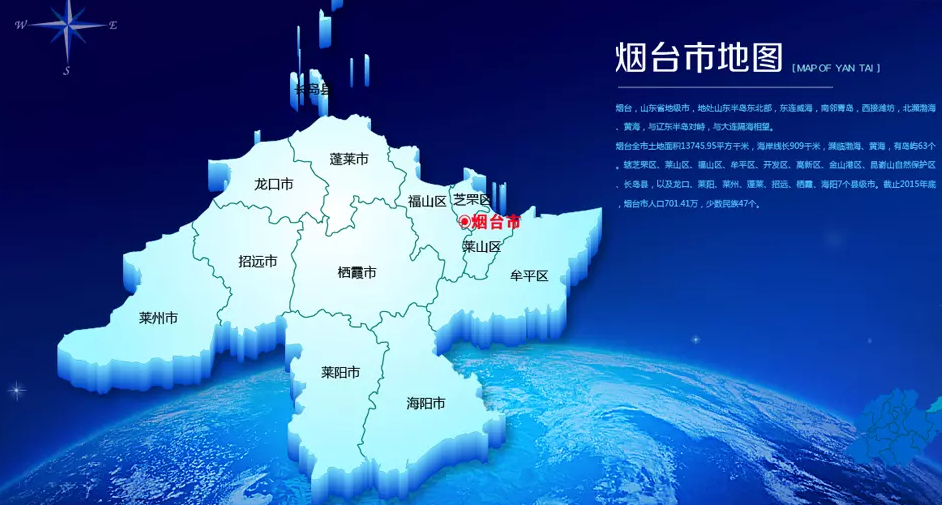 中国山东省烟台市在国内属于几线城市排名