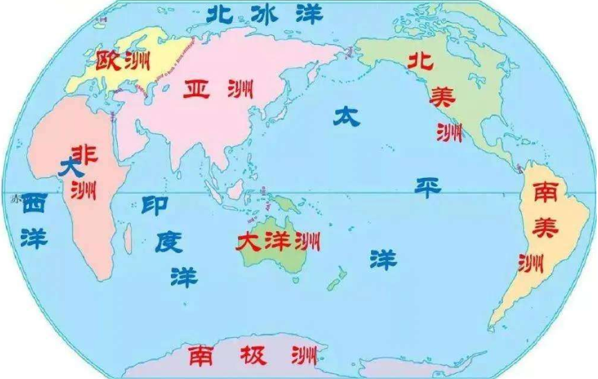 七大洲分界线分别在哪里